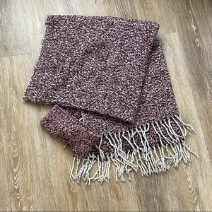 American Eagle blanket scarf & matching ear warmer